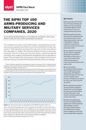 The SIPRI Top 100 Arms-producing and Military Services Companies, 2020