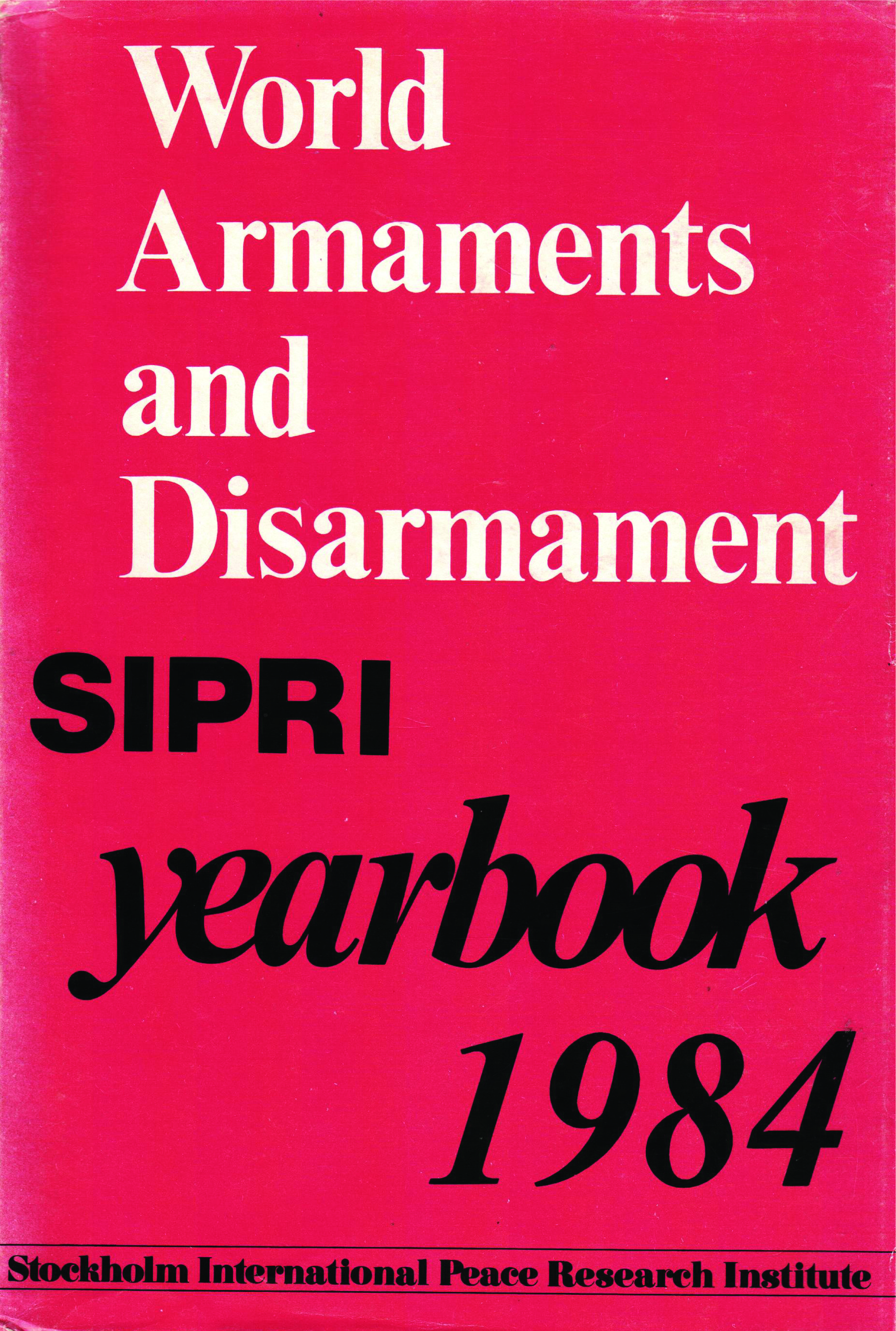 SIPRI yearbook 1984 cover
