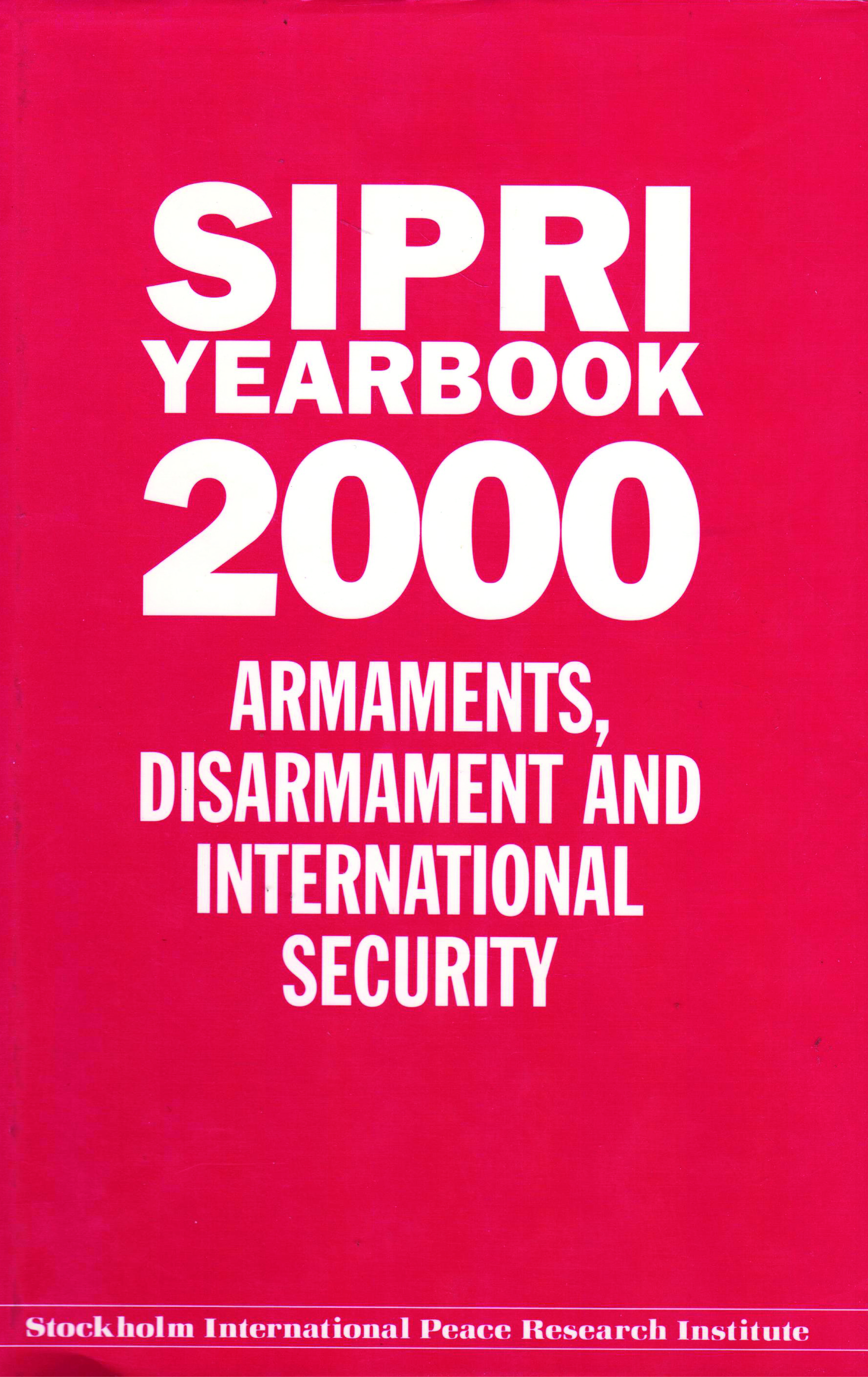 SIPRI yearbook 2000 cover