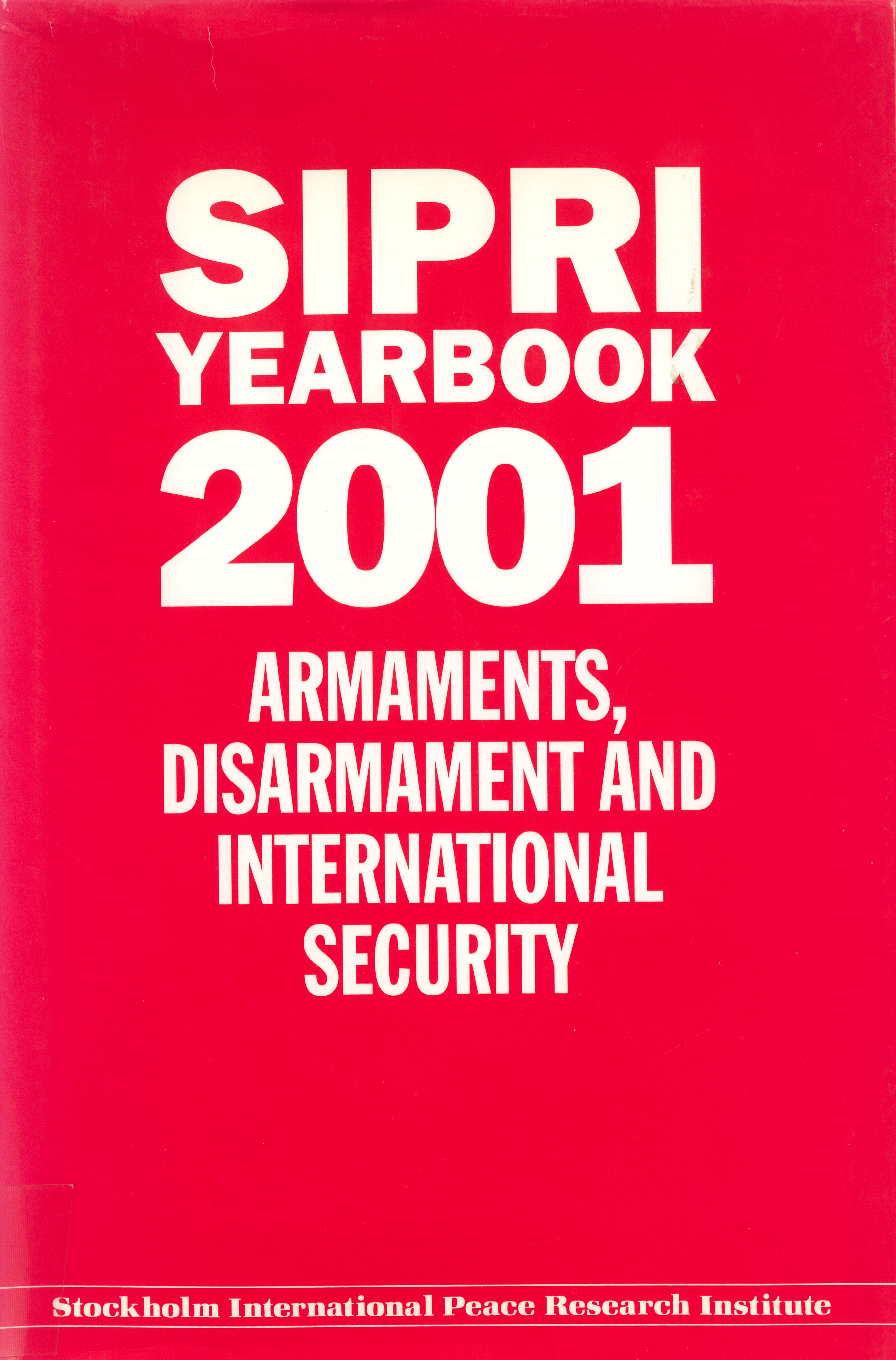 SIPRI yearbook 2001 cover