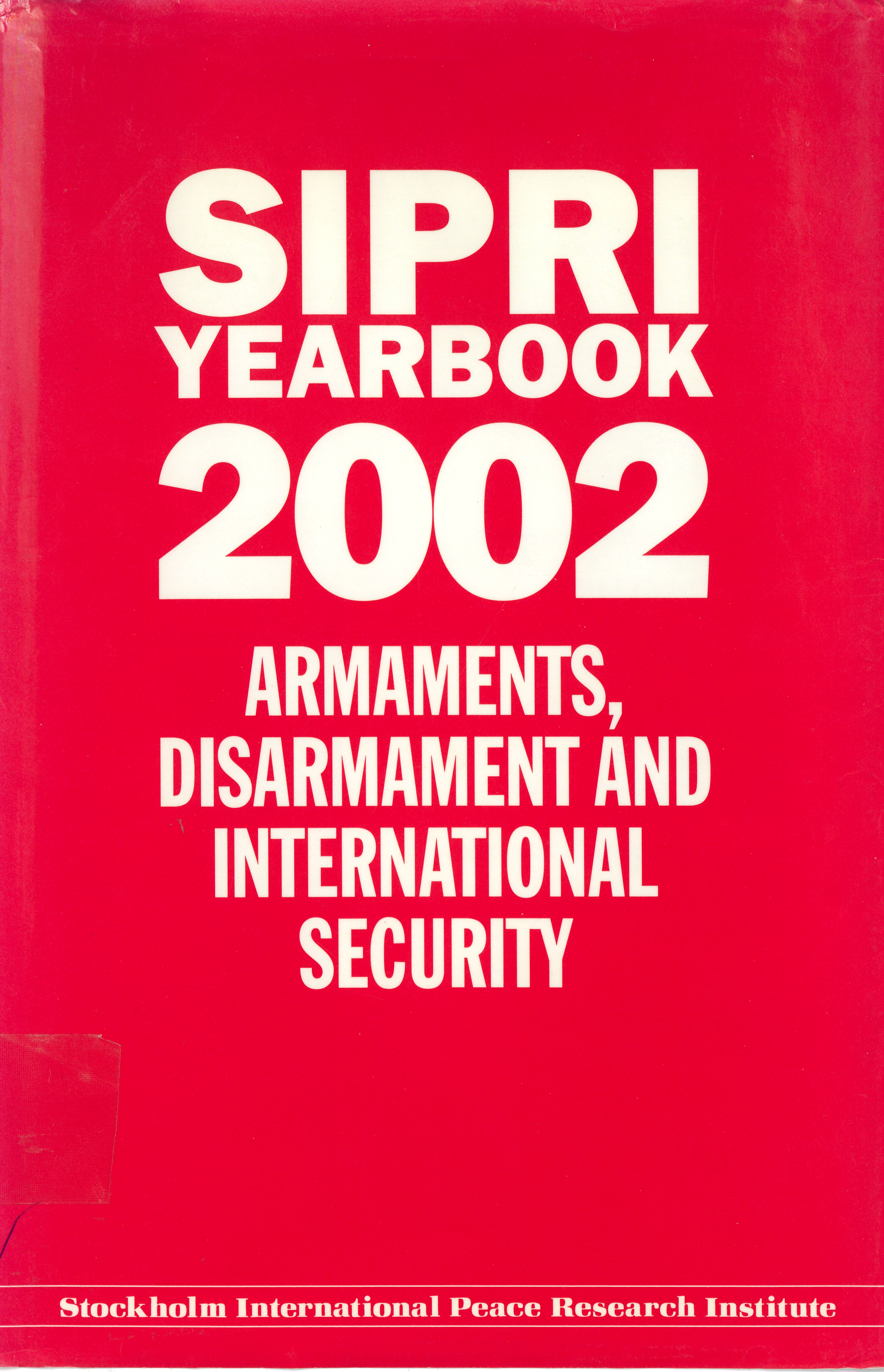 SIPRI Yearbook 2002 cover