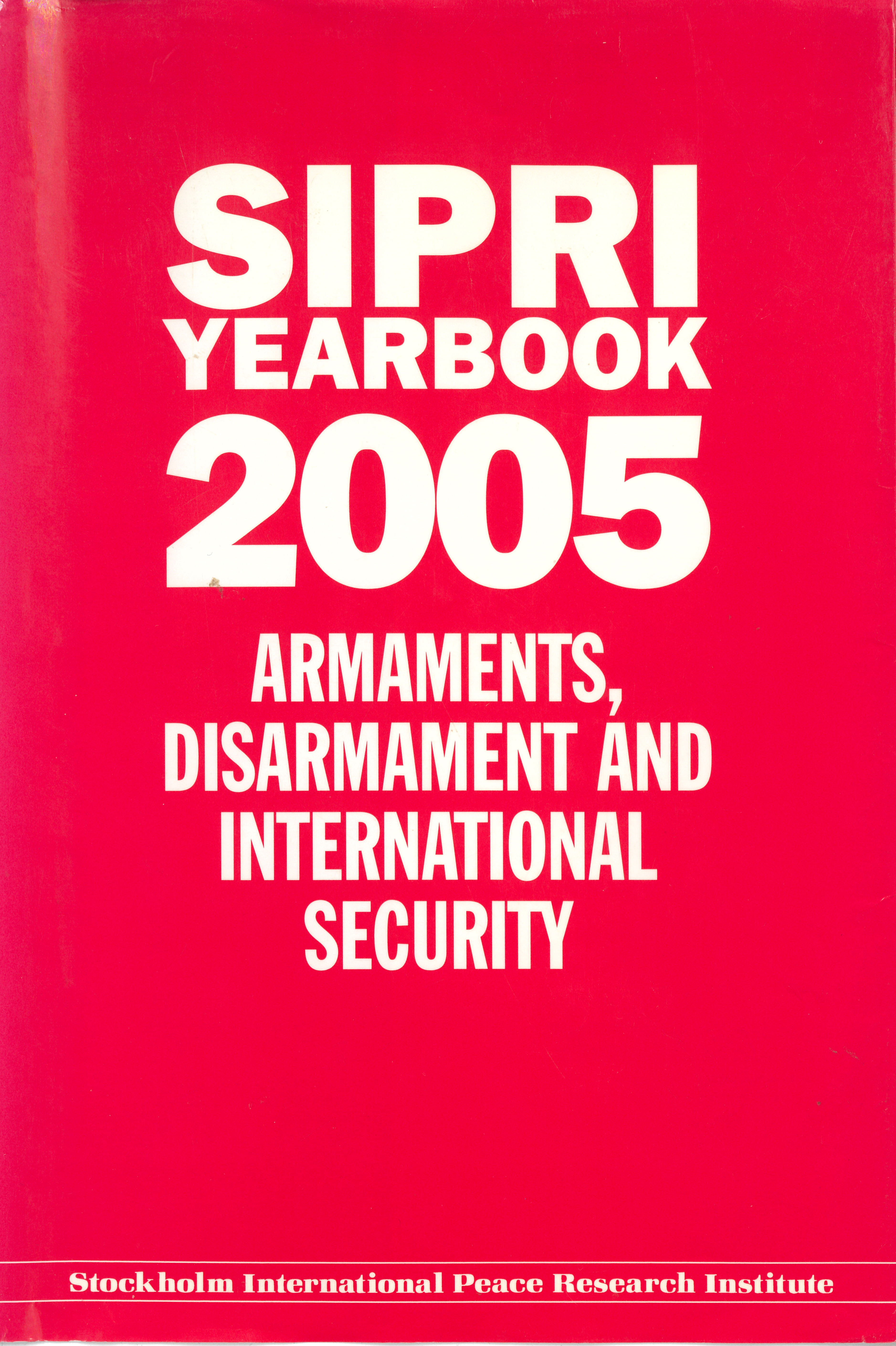 SIPRI yearbook 2005 cover