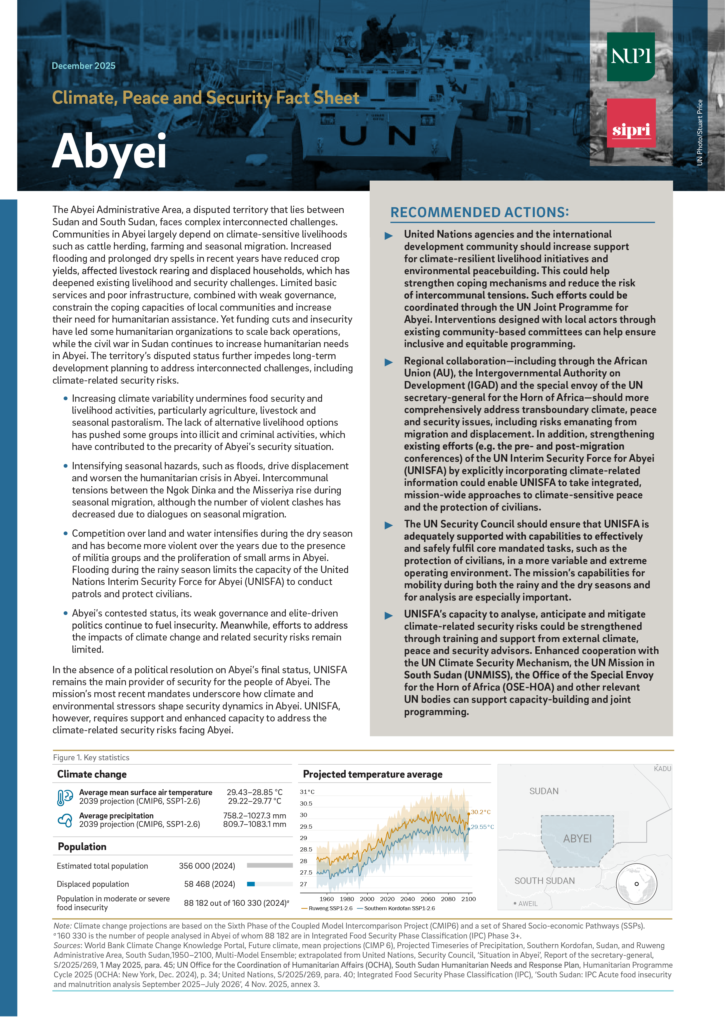 Climate, Peace and Security Fact Sheet: Abyei (2025)