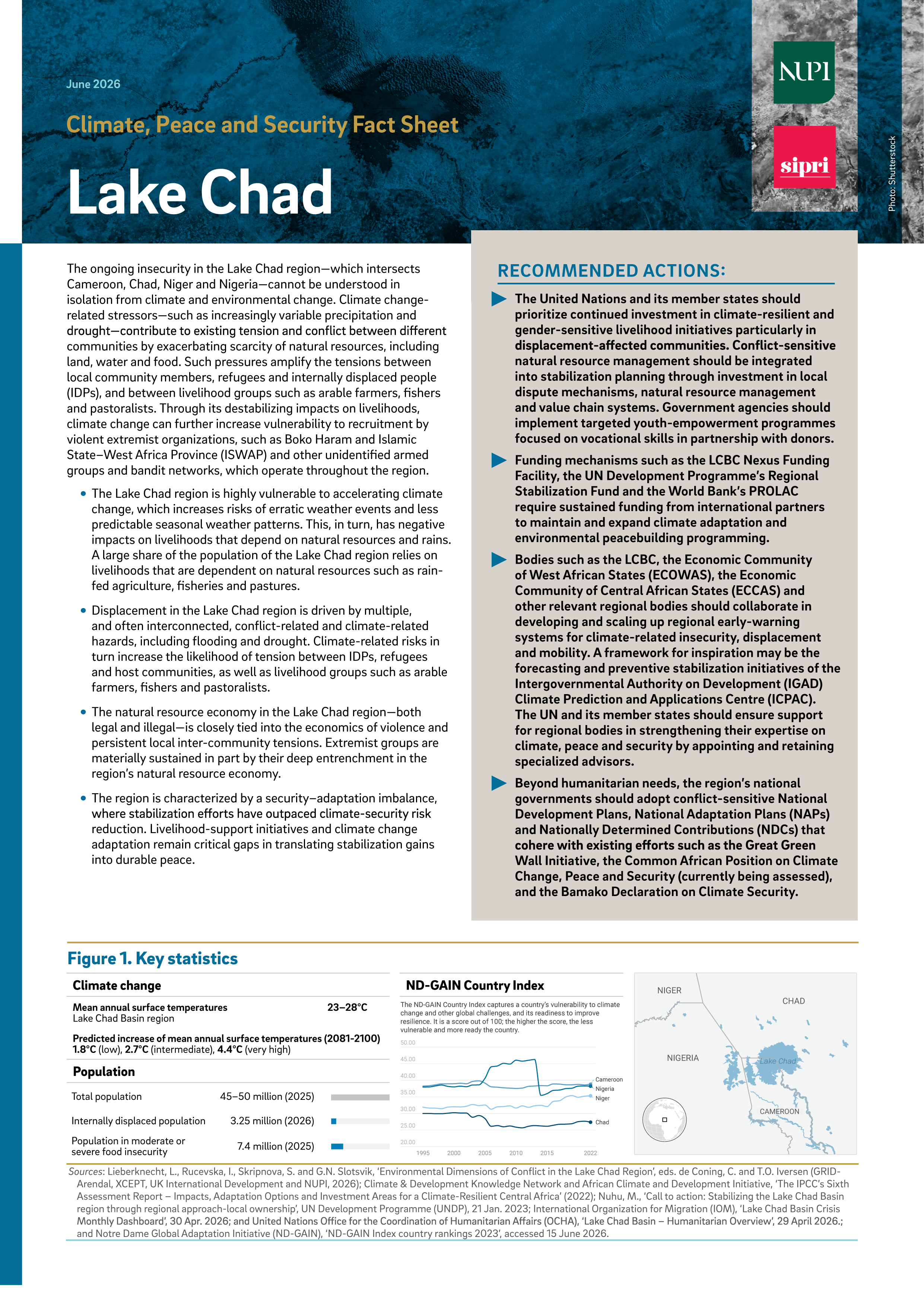 Climate, Peace and Security Fact Sheet: Lake Chad (2026)
