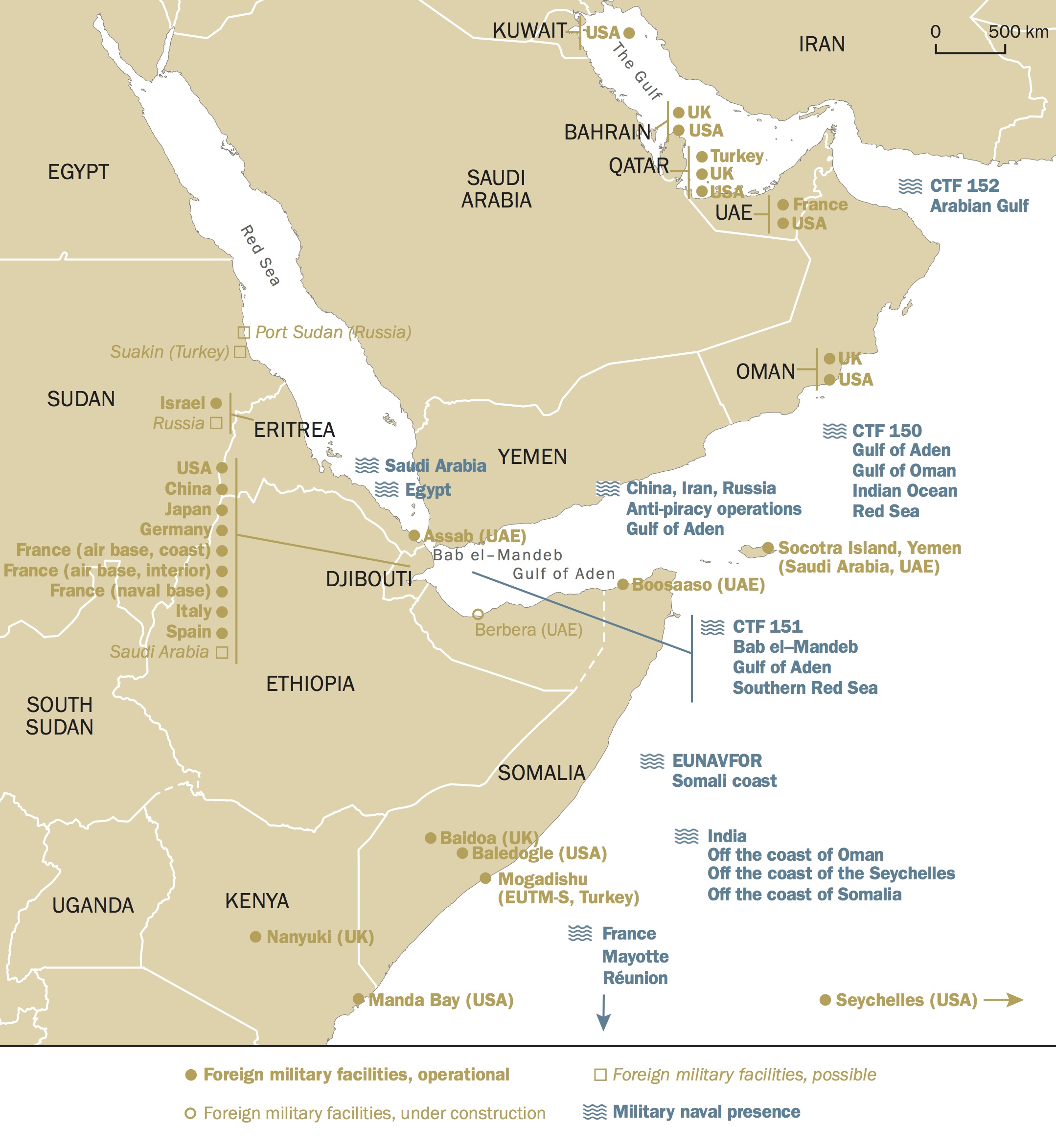 Horn of Africa map