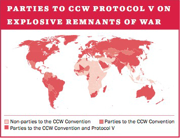 Parties to CCW Protocol V on exclusive remnants of war