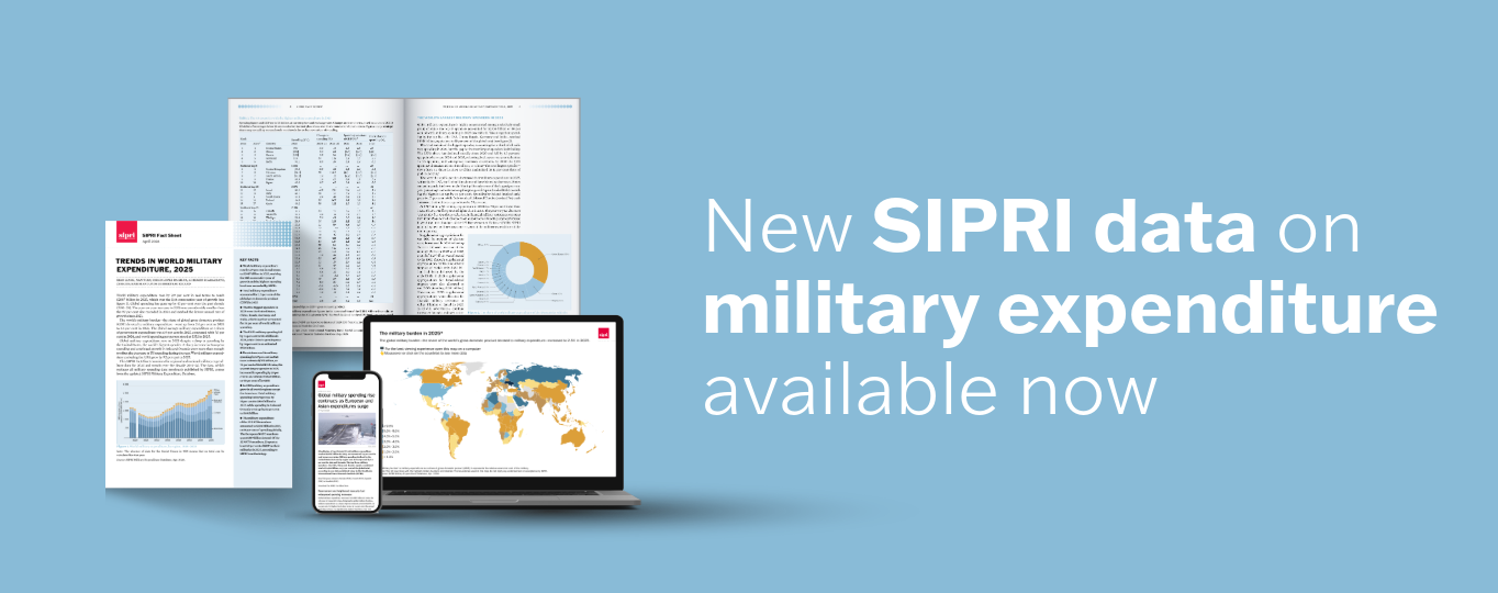 New SIPRI data on military expenditure available now