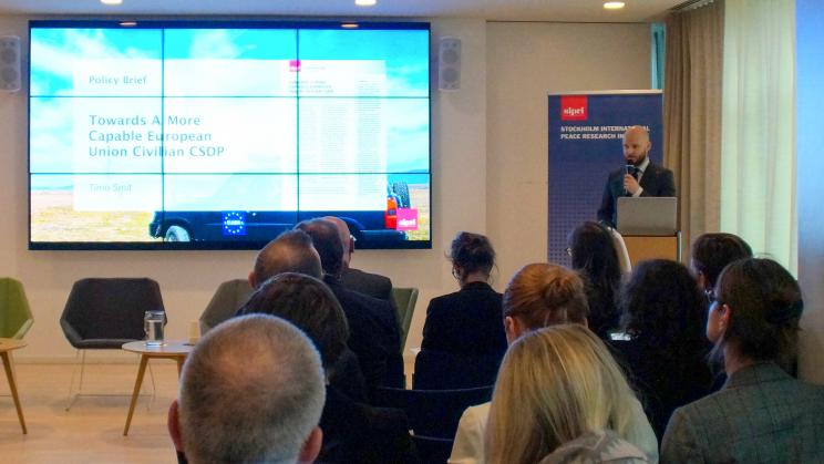 SIPRI hosts launch event on the Civilian CSDP Compact in Brussels