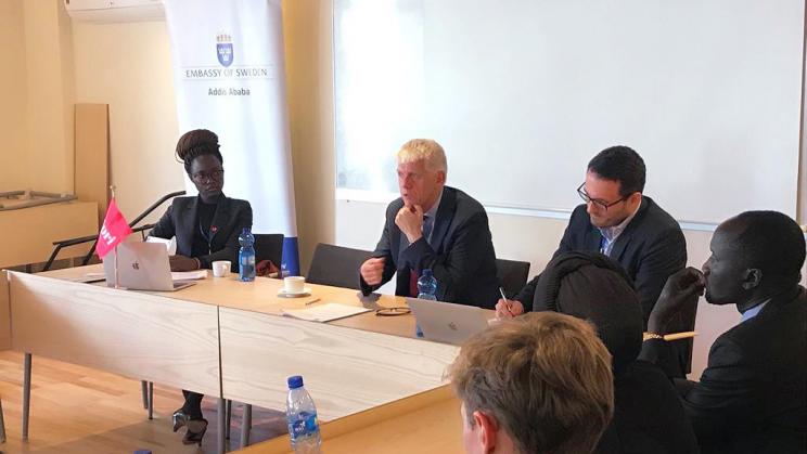 Roundtable discussion at the Swedish Embassy in Addis Ababa
