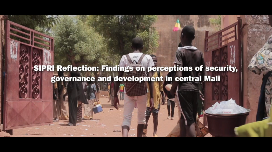 A still shot from the SIPRI Reflection Film: Findings on perceptions of security, governance and development in central Mali