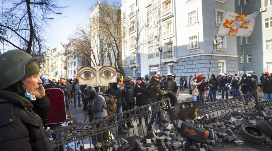 Anti-government riots in Kyiv, February 2016. Photo: Roman Mikhailiuk / Shutterstock