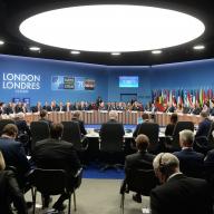 "View of the room" at the NATO Leaders' Meeting in London, United Kingdom, 3-4 December 2019. Photo: NATO.