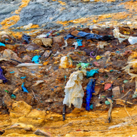 Layers of a landfill. Photo: Wikimedia Commons/FMichaud76