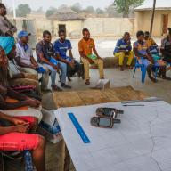 Participatory mapping as part of a project for sustainable resource management, food security and livelihoods in Kassena-Nankana district, Ghana