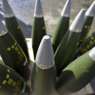 High Explosive Ammunition for the 105mm Light gunbeing used during on Exercise Steel Sabre.