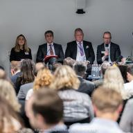 Panel discussion following the launch of the report ‘New Compact, Renewed Impetus: Enhancing the EU’s Ability to Act Through its Civilian CSDP’ in Brussels. Photo: Permanent Representation of Belgium to the EU
