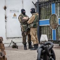 Russian troops block the Ukrainian fleet headquarters in Sevastopol, Crimea, 2014. Photo: AlexandCo Studio / Shutterstock