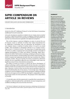 SIPRI compendium on Article 36 reviews