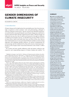 Gender Dimensions of Climate Insecurity cover