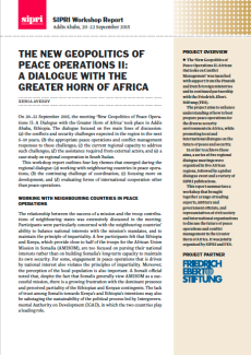 Greater Horn of Africa dialogue - SIPRI workshop report