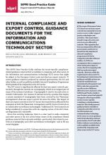 SIPRI Good Practice Guide: Export Control ICP Guidance Material no. 2