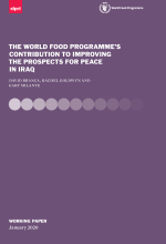 The World Food Programme’s Contribution to Improving the Prospects for Peace in Iraq Cover