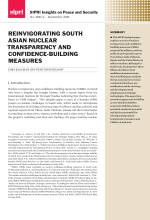 Cover of Reinvigorating South Asian Nuclear Transparency and Confidence-building Measures