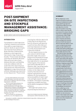Post-shipment On-site Inspections and Stockpile Management Assistance: Bridging Gaps