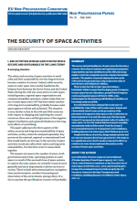 The security of space activities cover