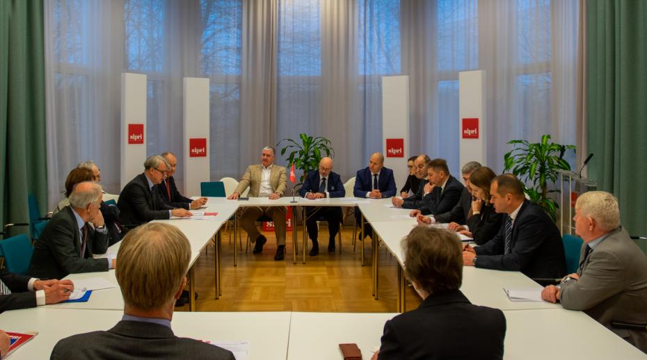 SIPRI hosts the Minister of Defence of Ukraine