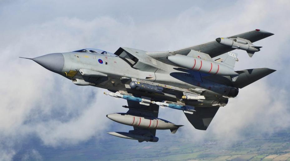 RAF Tornado aircraft training in England