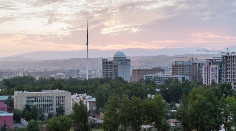 View over Dushanbe, the capital city of Tajikistan
