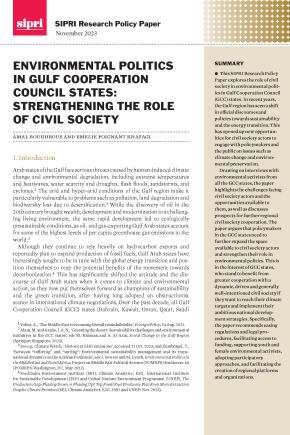 Environmental Politics in Gulf Cooperation Council States: Strengthening the Role of Civil Society