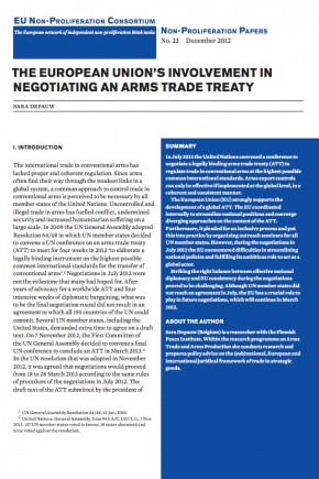 Non-proliferation Paper No. 23
