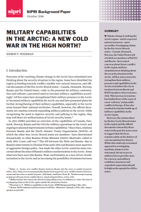 Military capabilities in the Arctic: A new cold war in the High North?