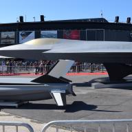 Franco–German Future Combat Air System New Generation Fighter mock-up at the Paris Air Show, 2019