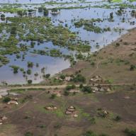 Devastating flooding in Akobo, South Sudan, a country where a United Nations Peacekeeping Operation is present. Flickr/UNMISS. 