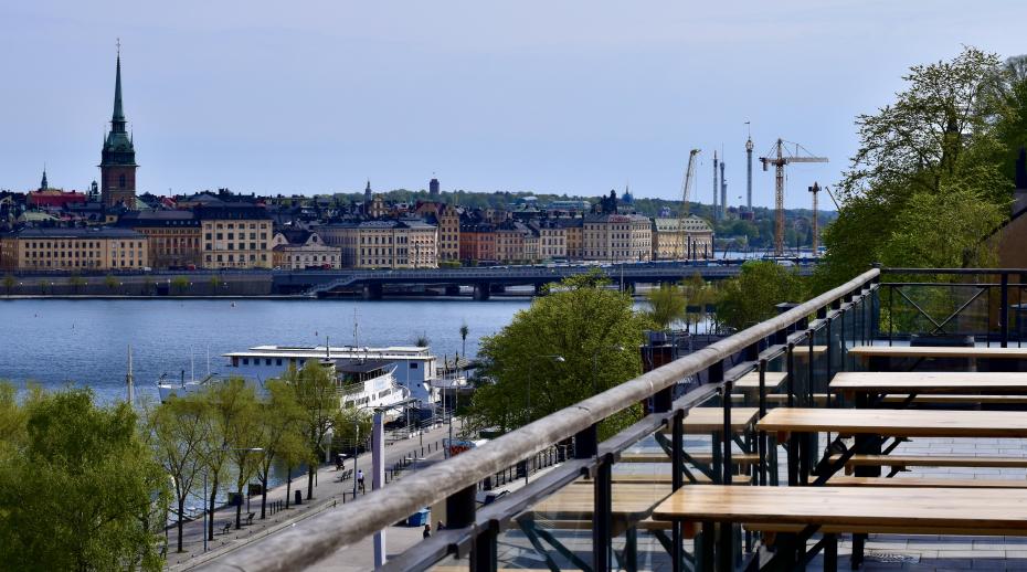The view from the venue of the 2025 Stockholm Forum. 